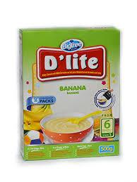 D'lite Baby Cereal Banana 250g