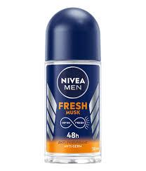 nivea fresh musk roll on - 50mls