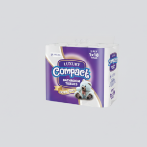 Compact Luxury 2ply  tissue rolls -  18s