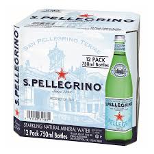 S.Pellegrino sparkling water - glass